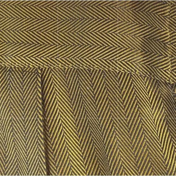 Brioni Sport Italy Olive Herringbone Cotton Shirt Mens M Luxury Classic Fit - Picture 7 of 10